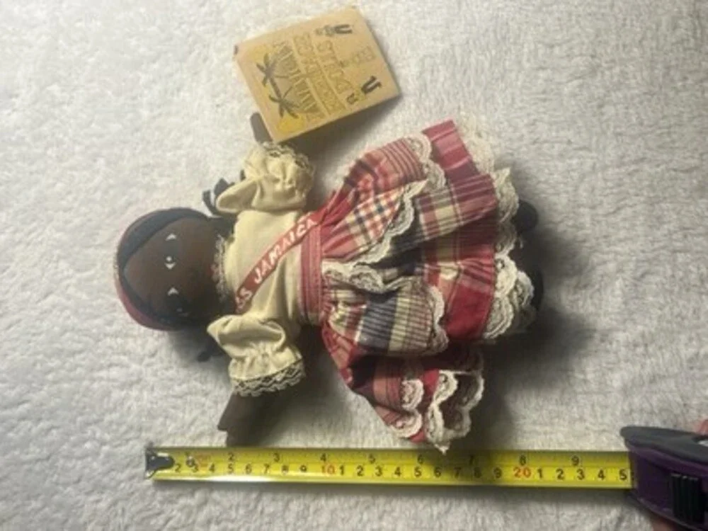 Vintage Jamaican Heritage Dolls Miss Jamaica Rag Cloth Doll With Original Tag